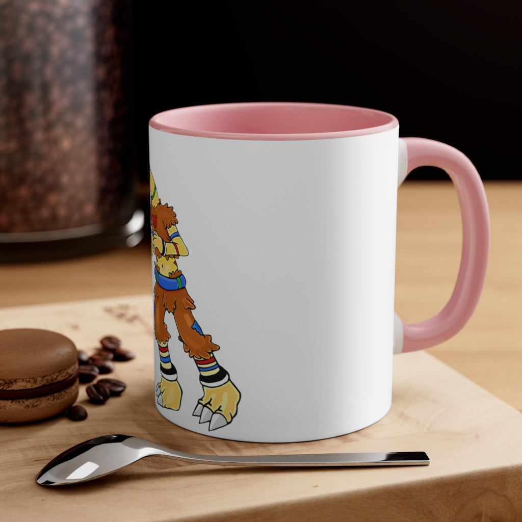 Gydro Accent Coffee Mug in vibrant two-tone design with a comfortable C-handle and colorful interior.