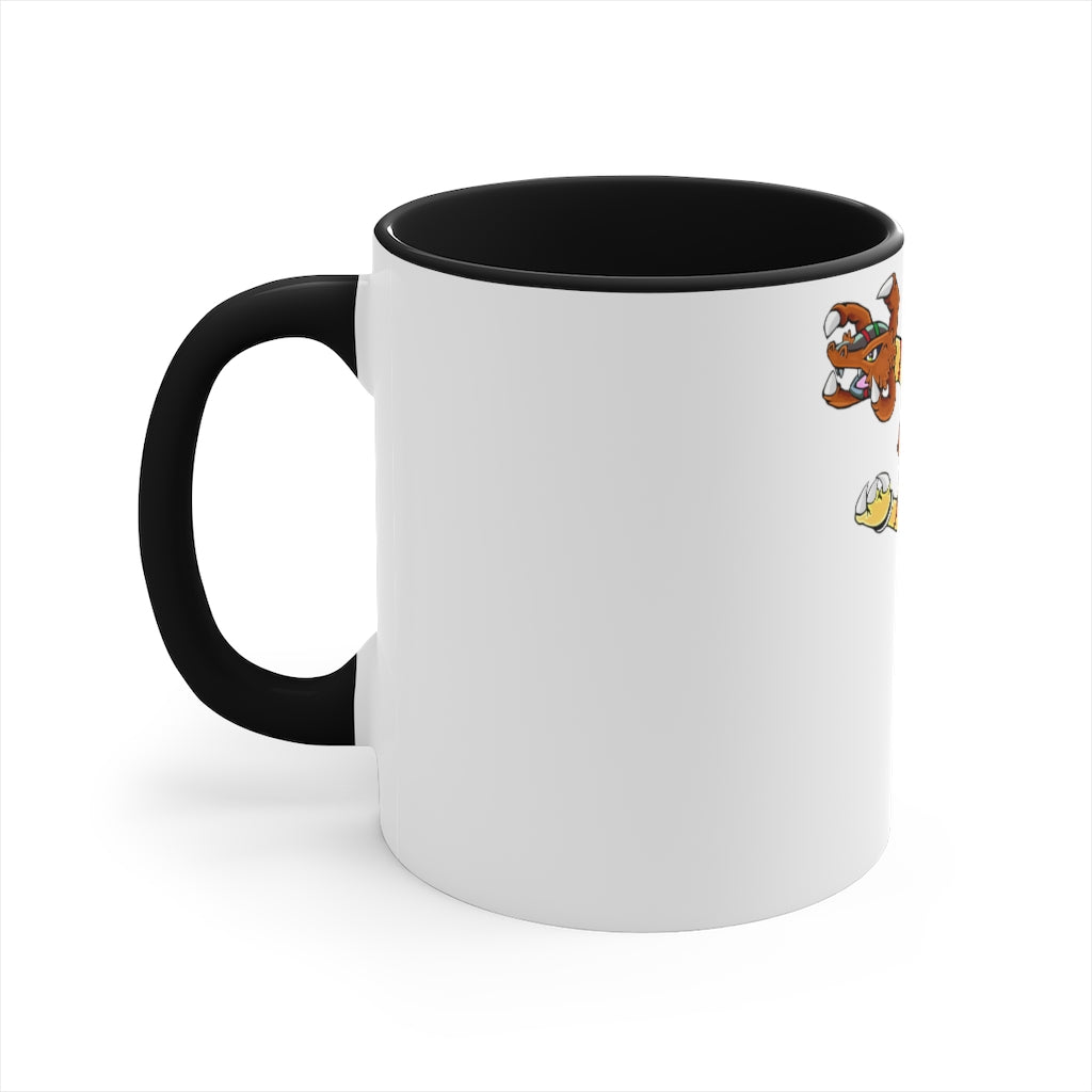 Gydro Accent Coffee Mug in vibrant two-tone design with a comfortable C-handle and colorful interior.