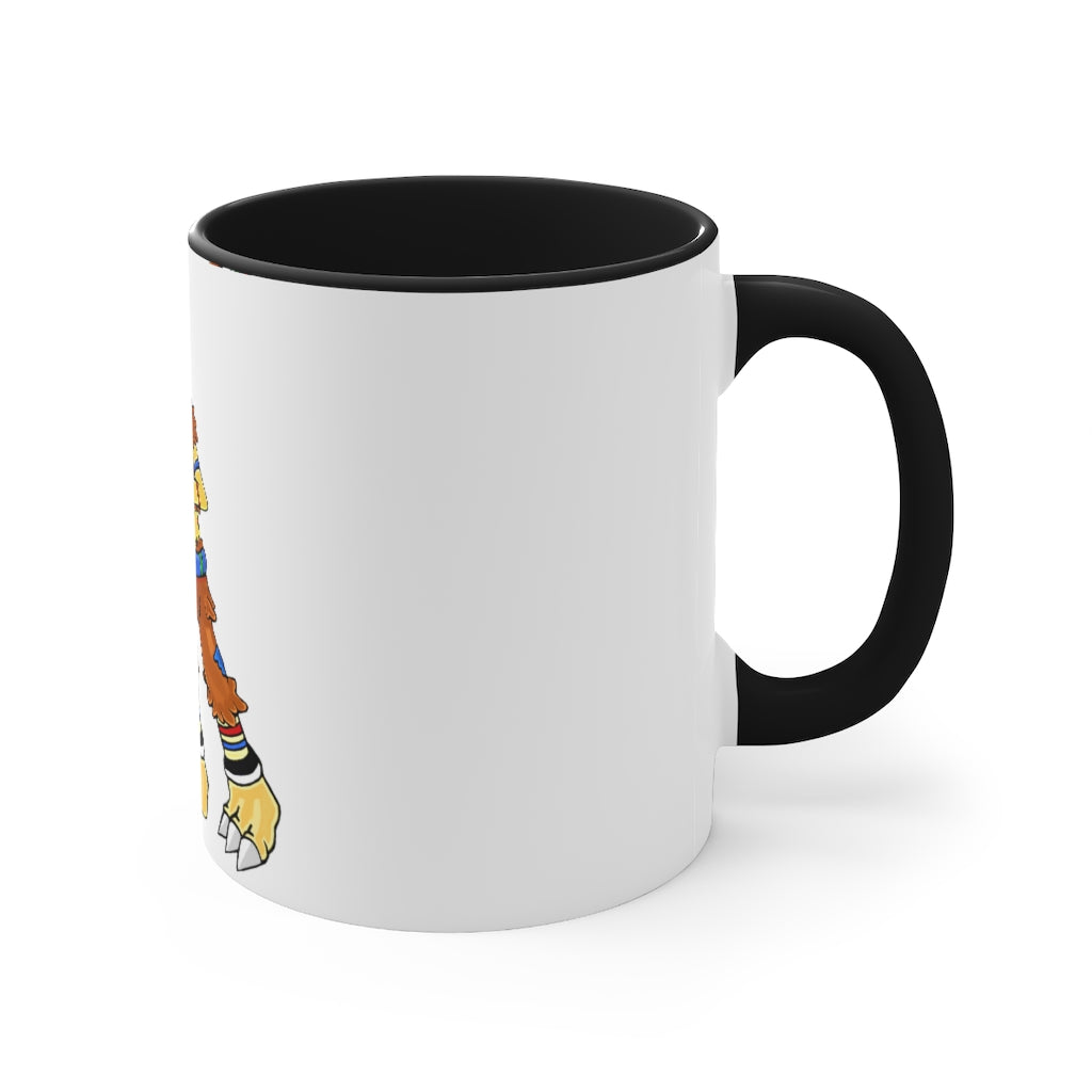 Gydro Accent Coffee Mug in vibrant two-tone design with a comfortable C-handle and colorful interior.