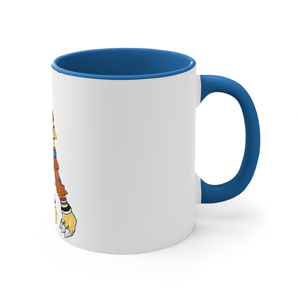 Gydro Accent Coffee Mug in vibrant two-tone design with a comfortable C-handle and colorful interior.