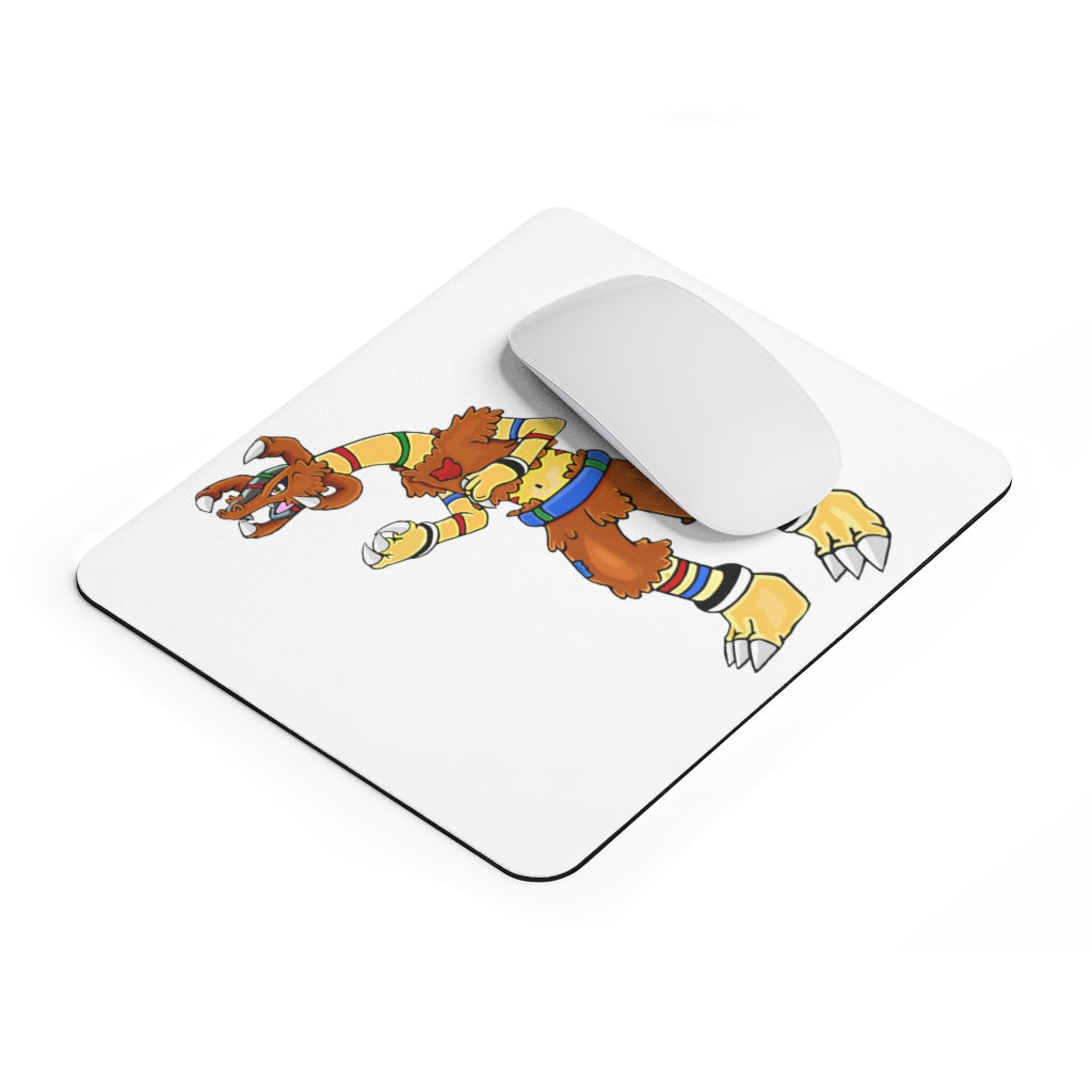 Gydro Mouse Pad featuring a vibrant full print design on a smooth neoprene surface, ideal for enhancing desk aesthetics.