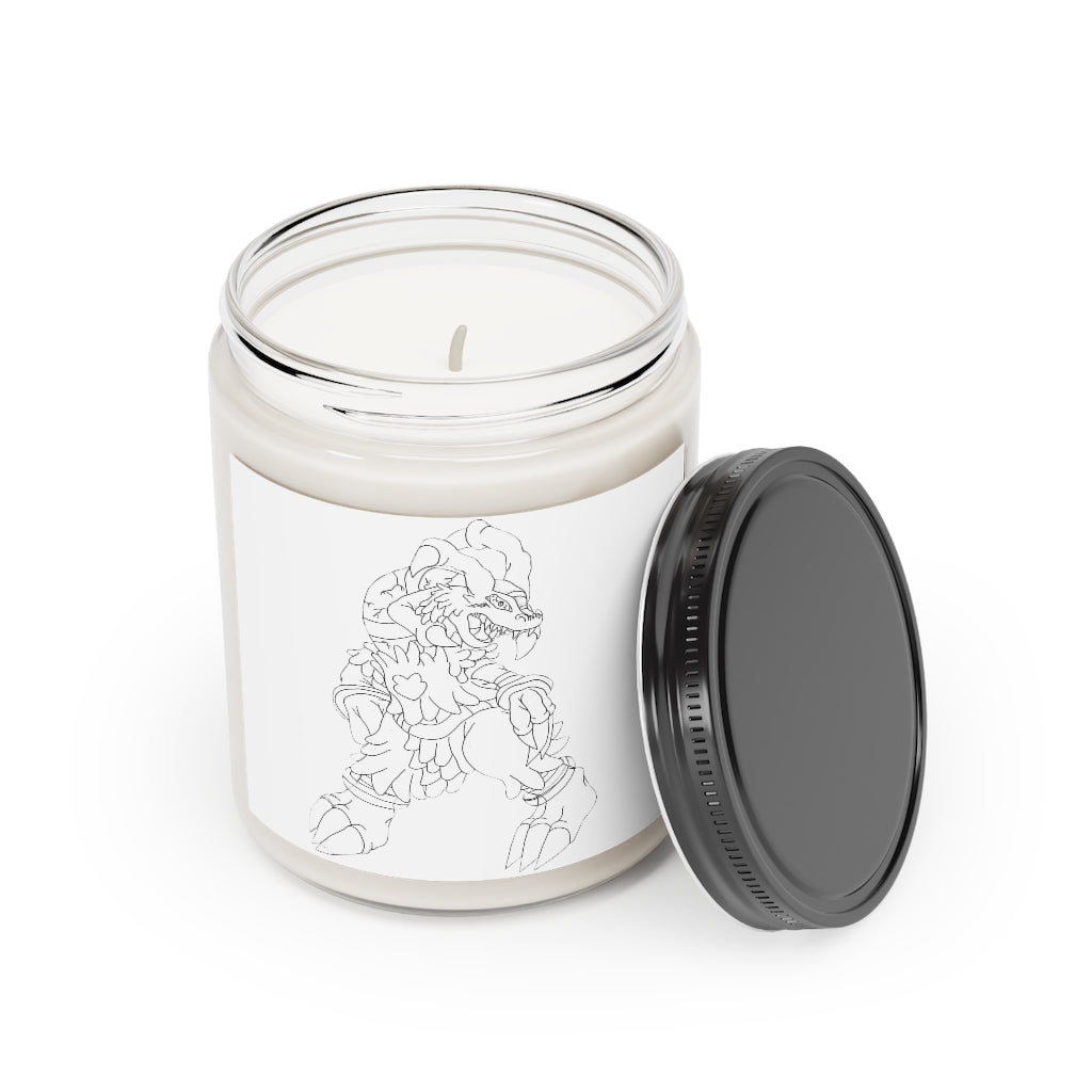 Gydro Scented Candle in a glass container, featuring a warm Cinnamon Stick and Vanilla fragrance, hand-poured with vegan soy coconut wax.