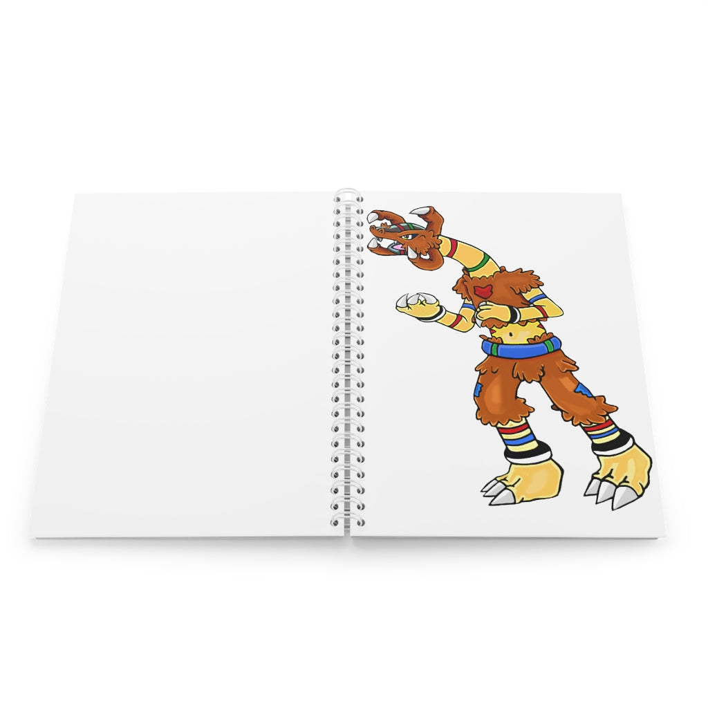 Gydro Spiral Notebook with customizable covers and wide-ruled pages, featuring a semi-gloss laminated finish.