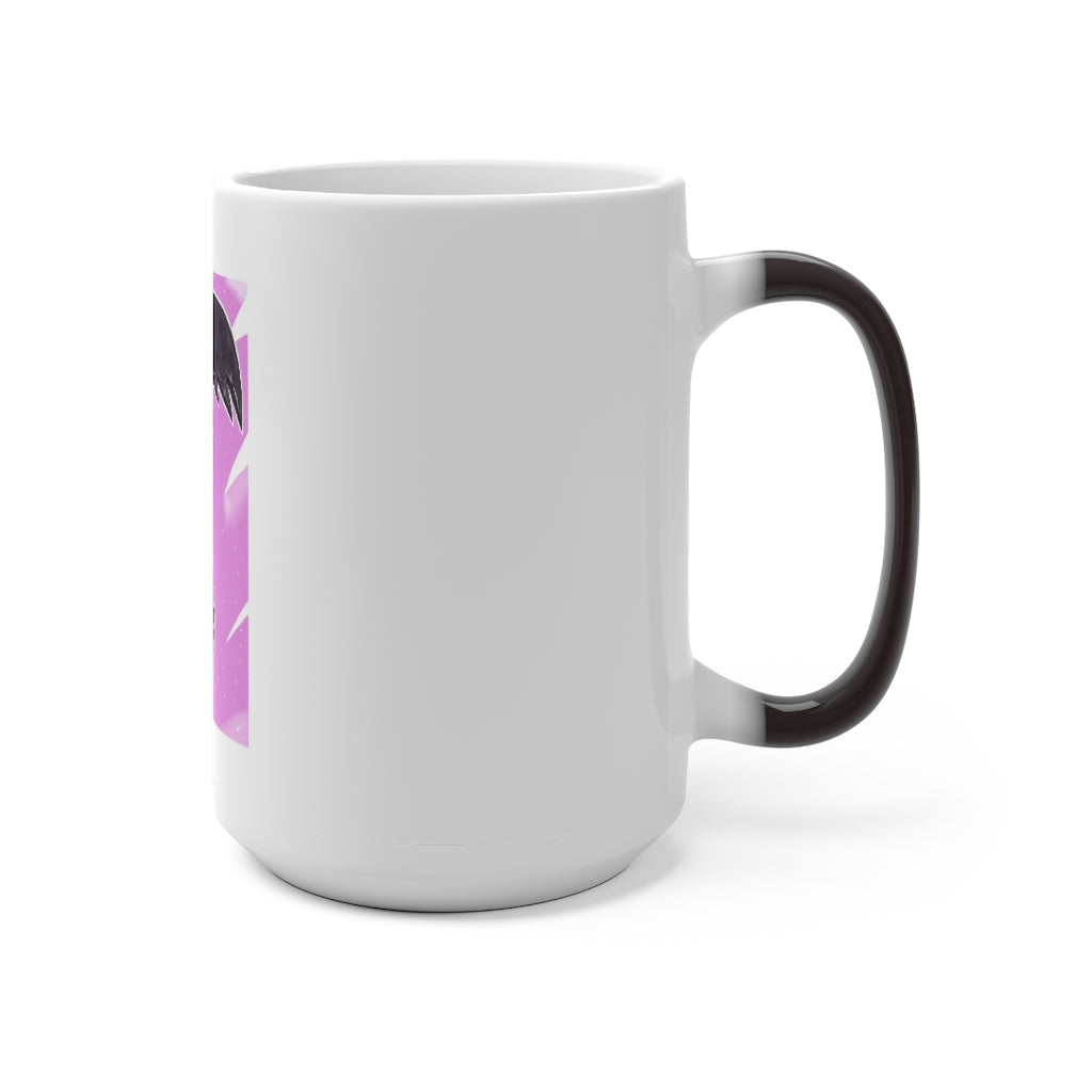 Hammer Color Changing Mug showcasing its unique color-changing feature with a white ceramic finish.