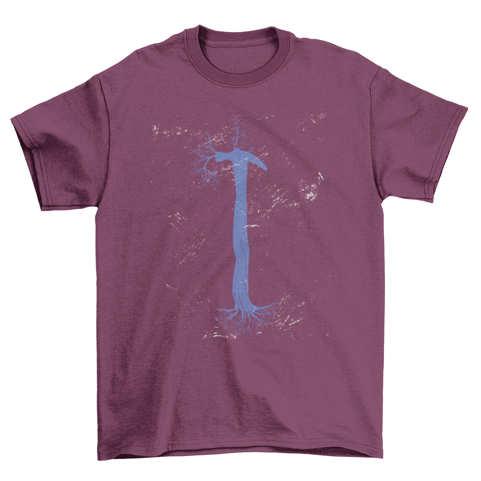 A stylish Hammer Tree T-shirt featuring an abstract illustration of a hammer tree in vibrant colors.