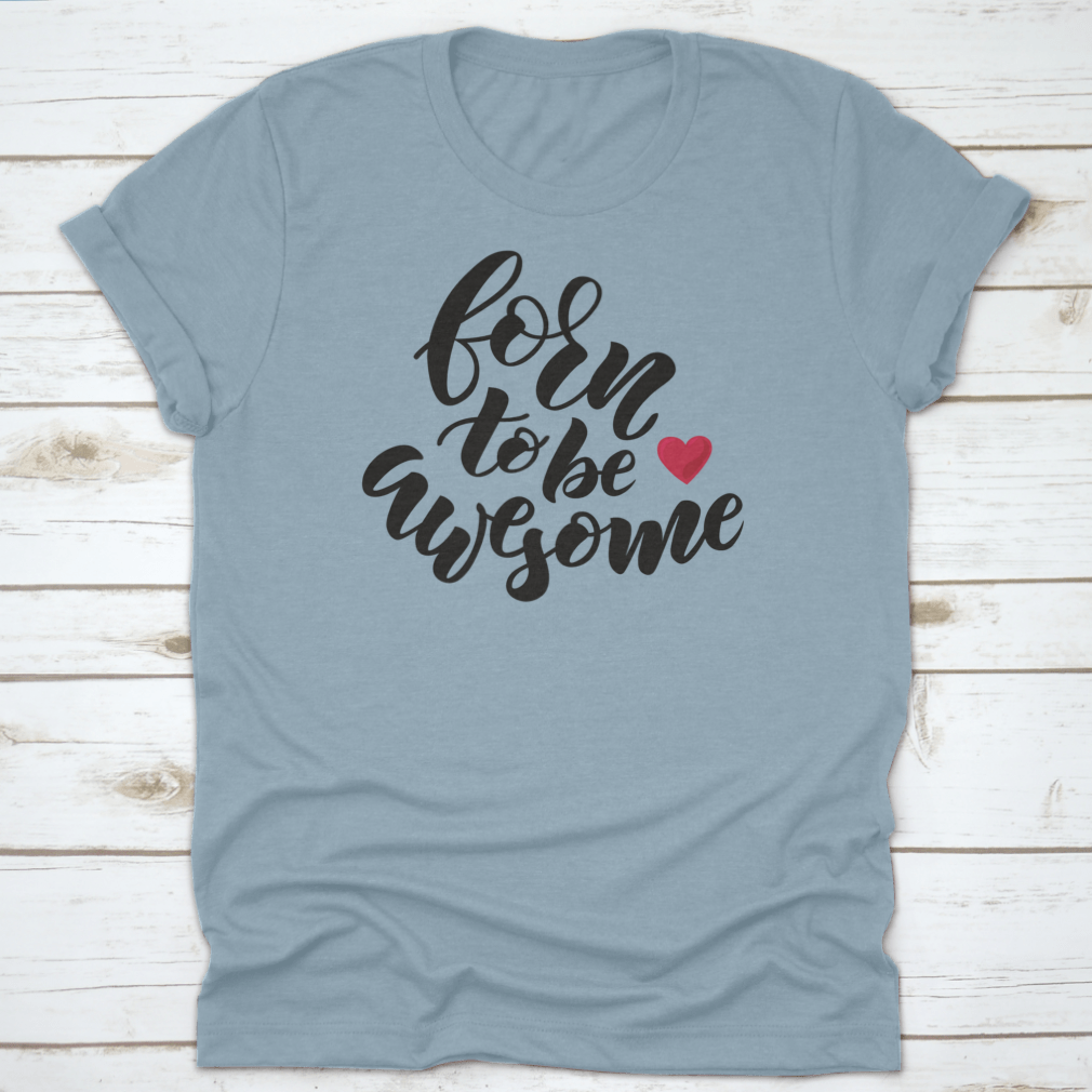 Hand sketched 'You Are Awesome' typography t-shirt in grey, made from 100% cotton with a classic fit.