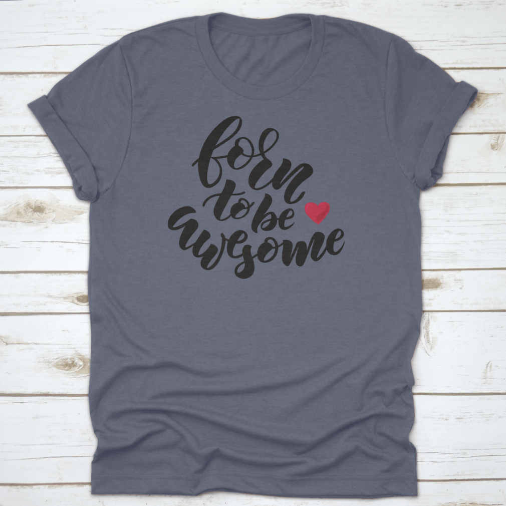 Hand sketched 'You Are Awesome' typography t-shirt in grey, made from 100% cotton with a classic fit.