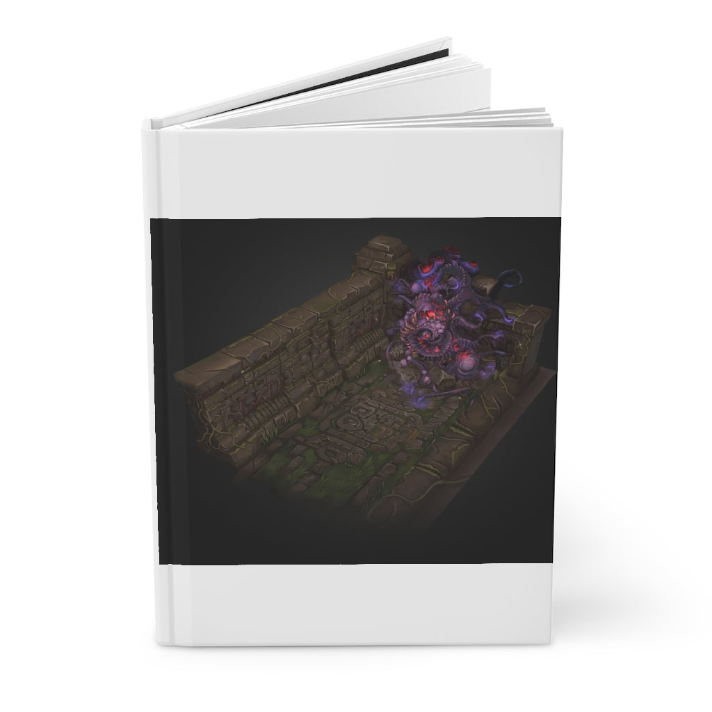 Hand-Painted Environment Art Hardcover Journal with a matte finish, featuring customizable covers and lined pages, ideal for personal journaling.