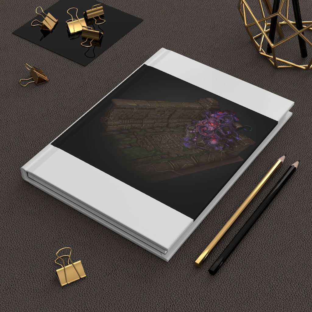 Hand-Painted Environment Art Hardcover Journal with a matte finish, featuring customizable covers and lined pages, ideal for personal journaling.