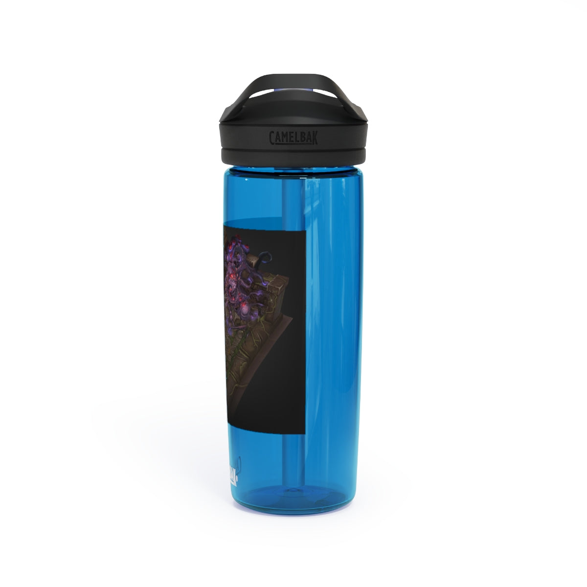 Hand-Painted CamelBak Eddy® Water Bottle in 20oz and 25oz sizes, showcasing a unique design and robust Tritan™ material.