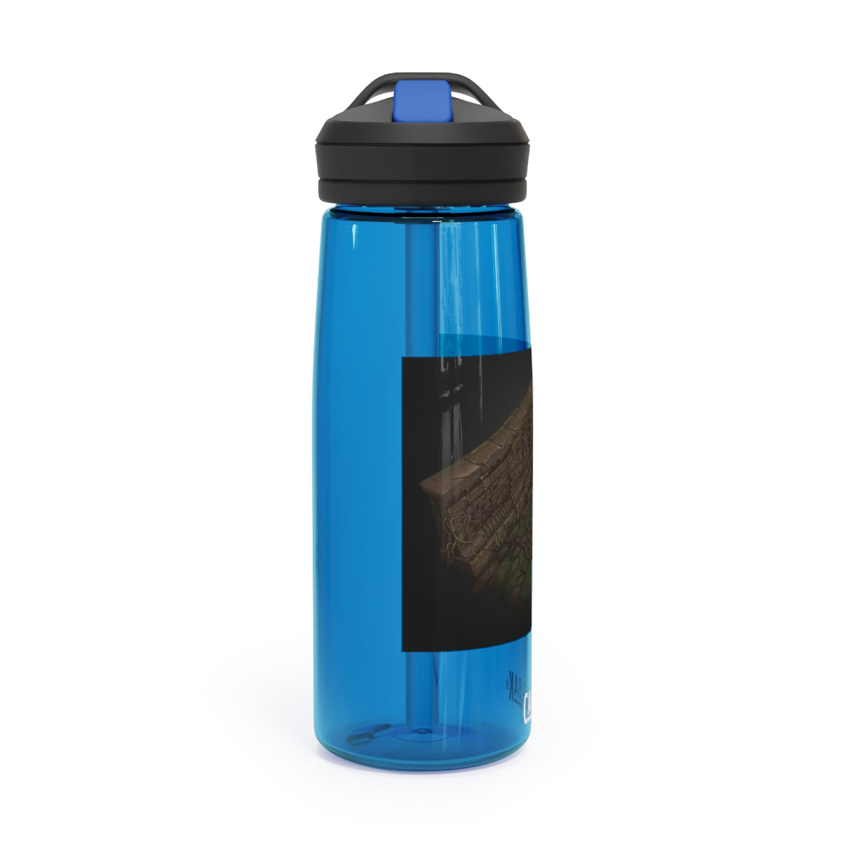 Hand-Painted CamelBak Eddy® Water Bottle in 20oz and 25oz sizes, showcasing a unique design and robust Tritan™ material.