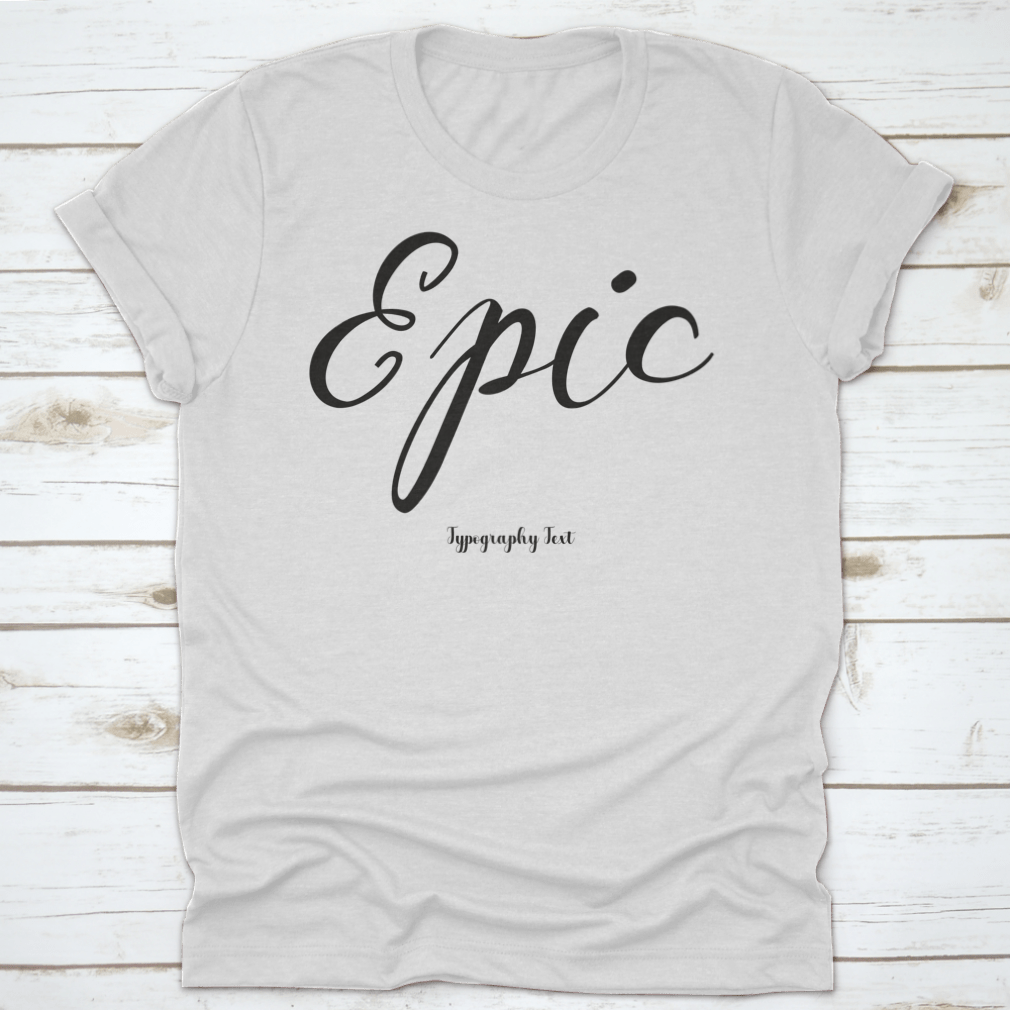 A stylish Handwritten Cursive Typography Text Phrase on a soft cotton fabric, showcasing its unique design and quality.