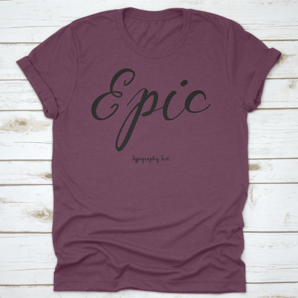 A stylish Handwritten Cursive Typography Text Phrase on a soft cotton fabric, showcasing its unique design and quality.