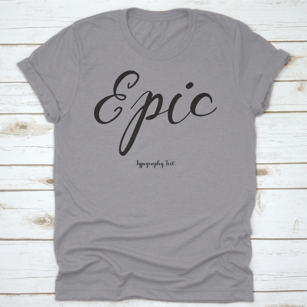 A stylish Handwritten Cursive Typography Text Phrase on a soft cotton fabric, showcasing its unique design and quality.