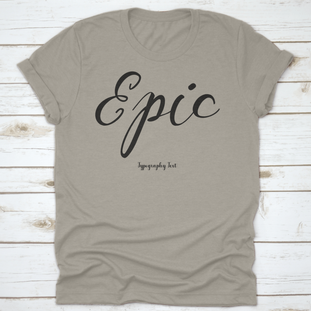 A stylish Handwritten Cursive Typography Text Phrase on a soft cotton fabric, showcasing its unique design and quality.