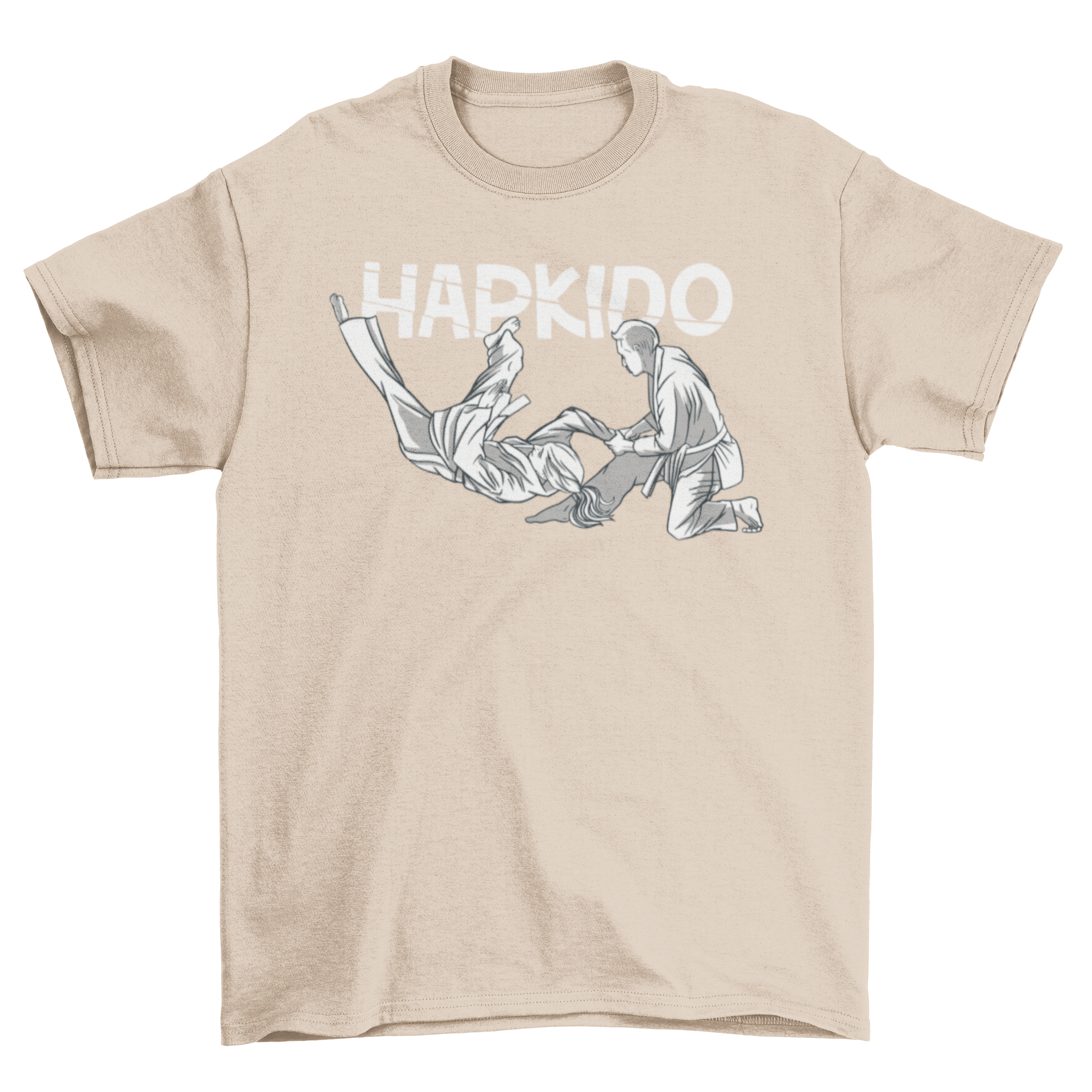 Hapkido t-shirt featuring two martial artists practicing Hapkido in action.