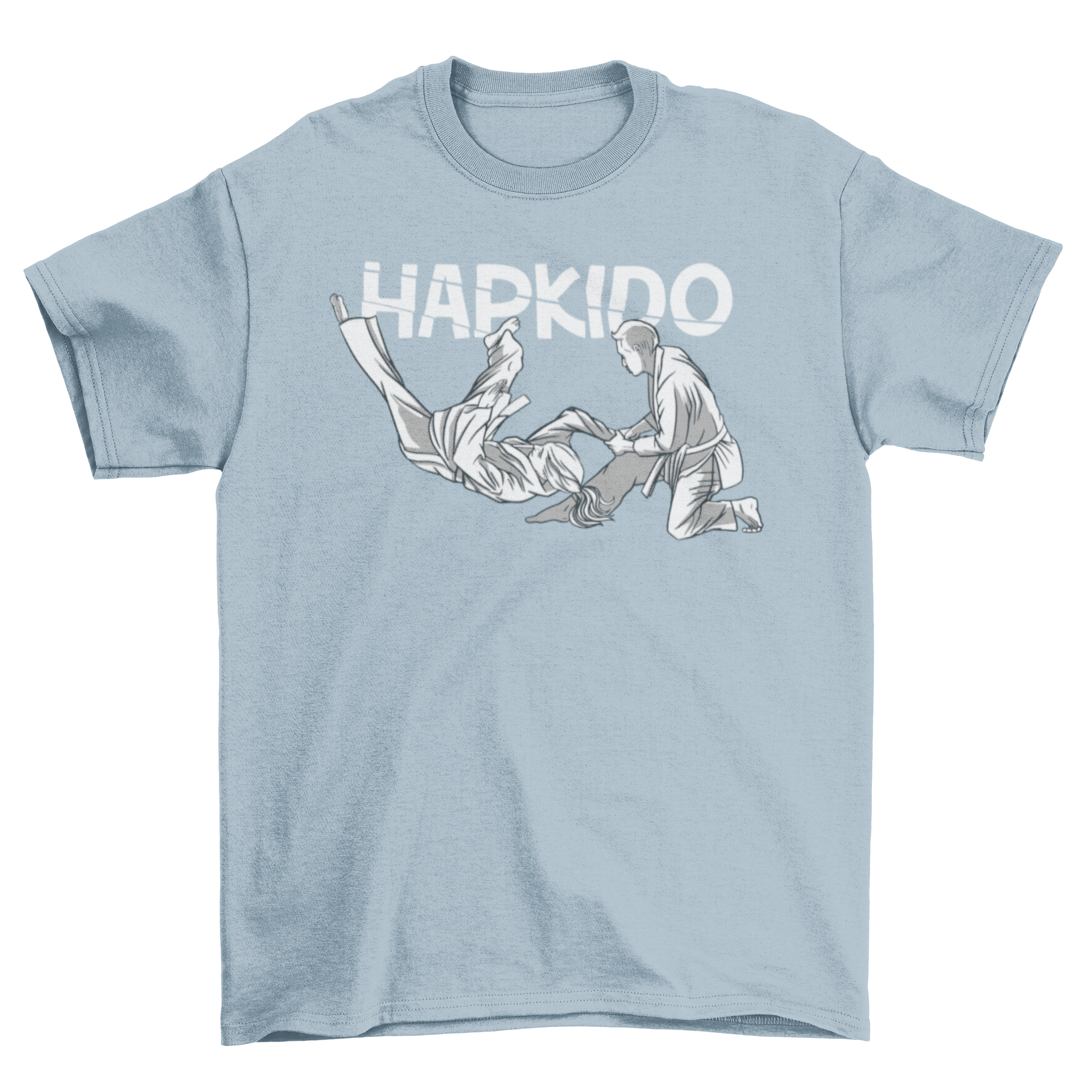 Hapkido t-shirt featuring two martial artists practicing Hapkido in action.