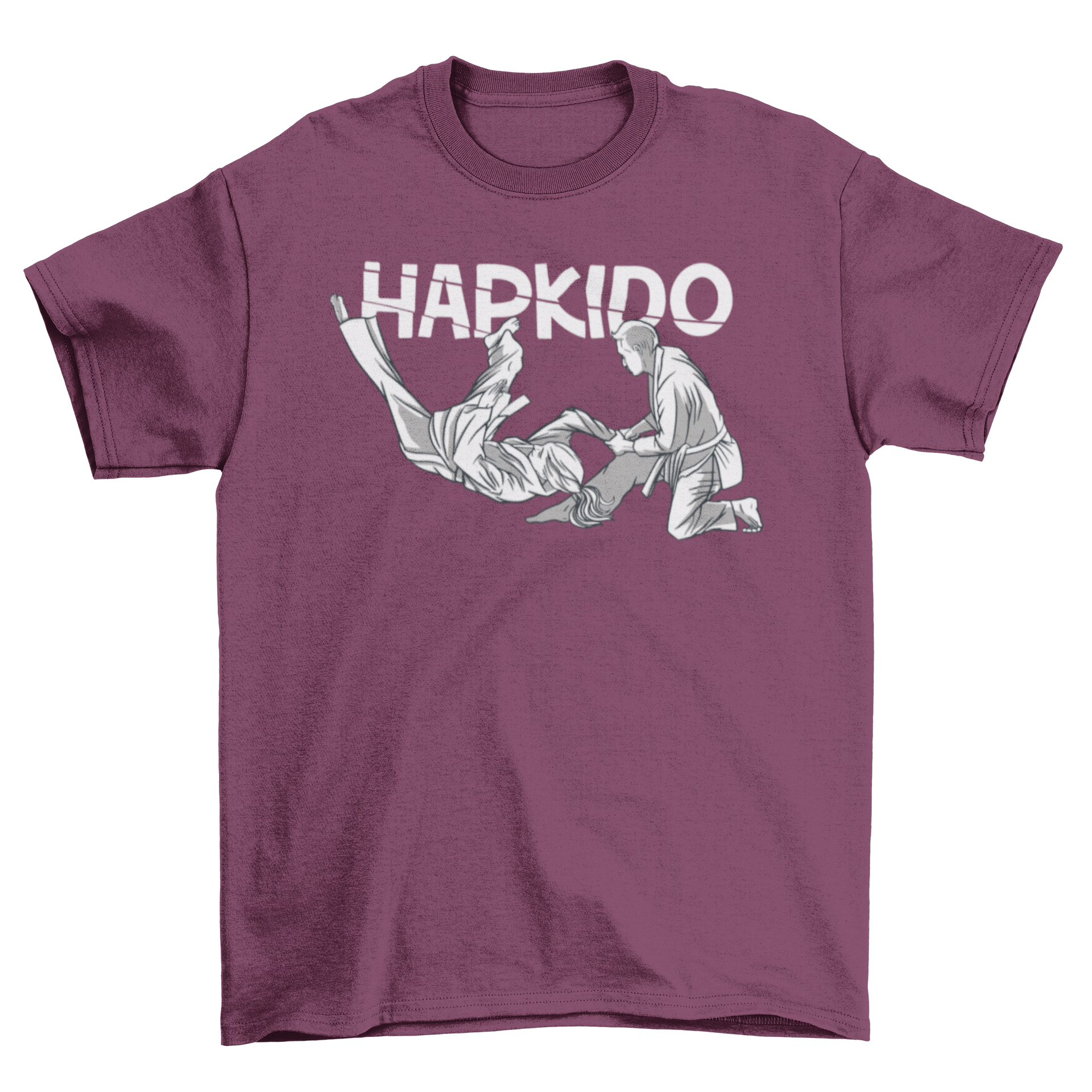 Hapkido t-shirt featuring two martial artists practicing Hapkido in action.