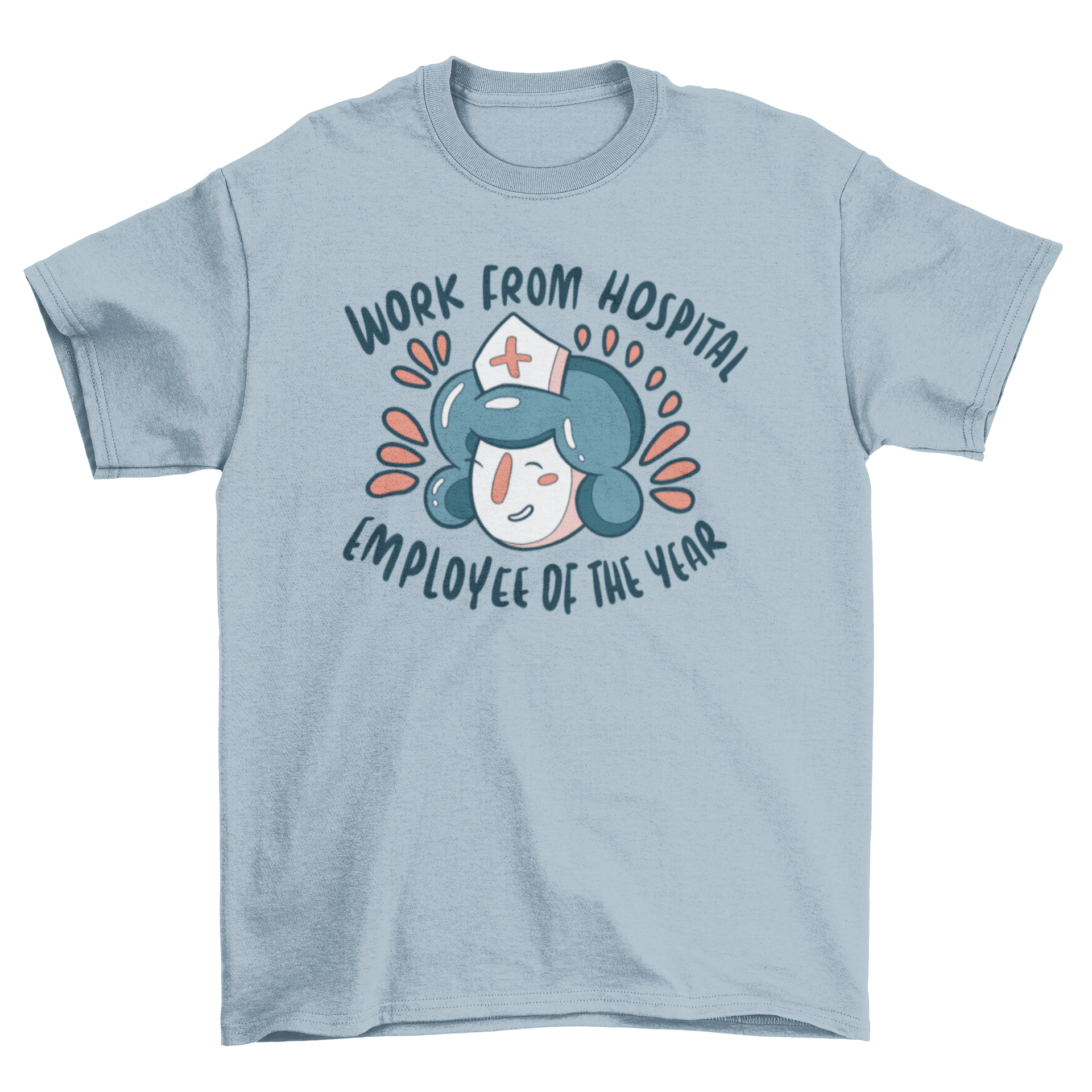 Happy Nurse New Years t-shirt featuring a cheerful nurse and a humorous quote.