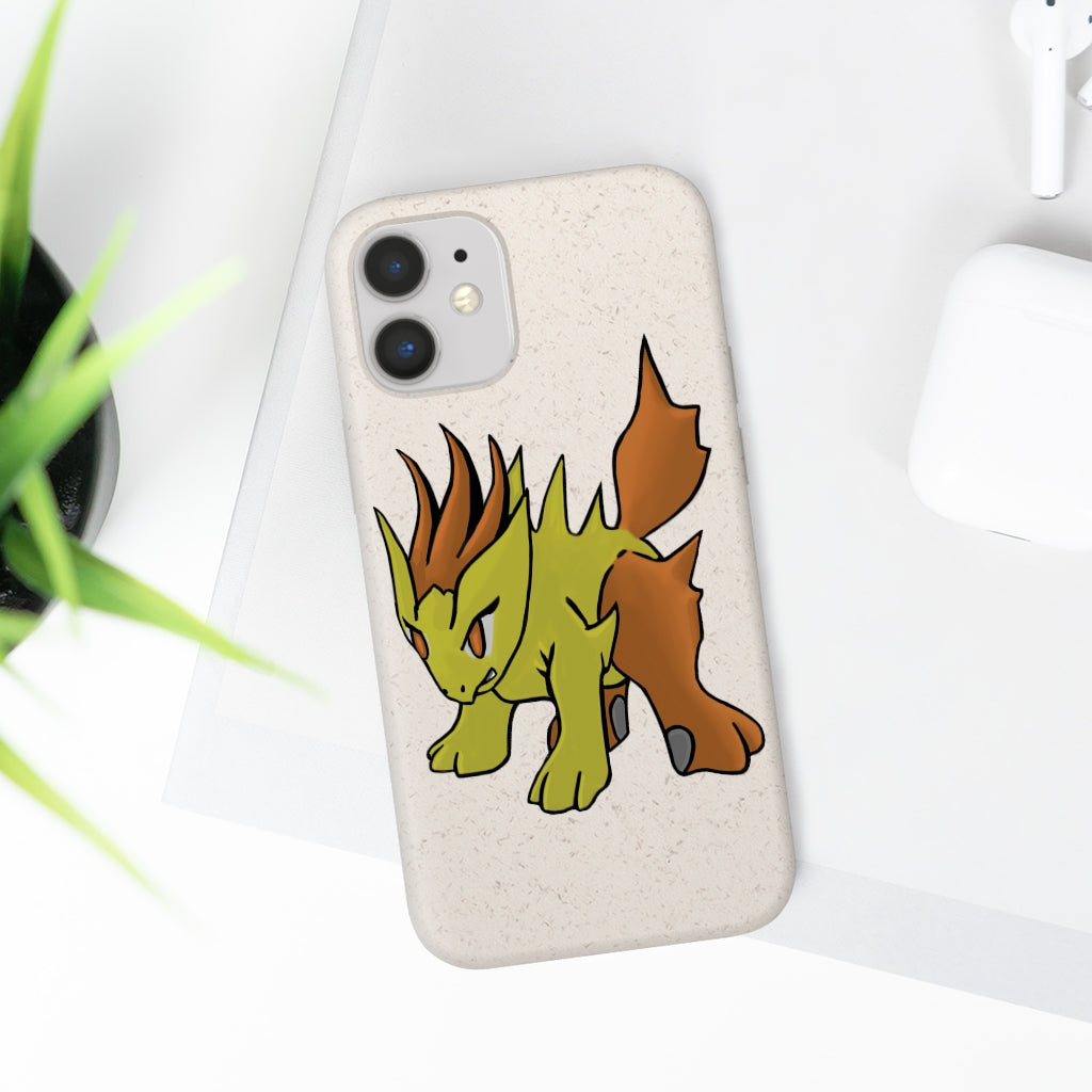 Hedgpoint Biodegradable Phone Case made from PLA plant polymer and bamboo binder, showcasing its eco-friendly design and slim profile.