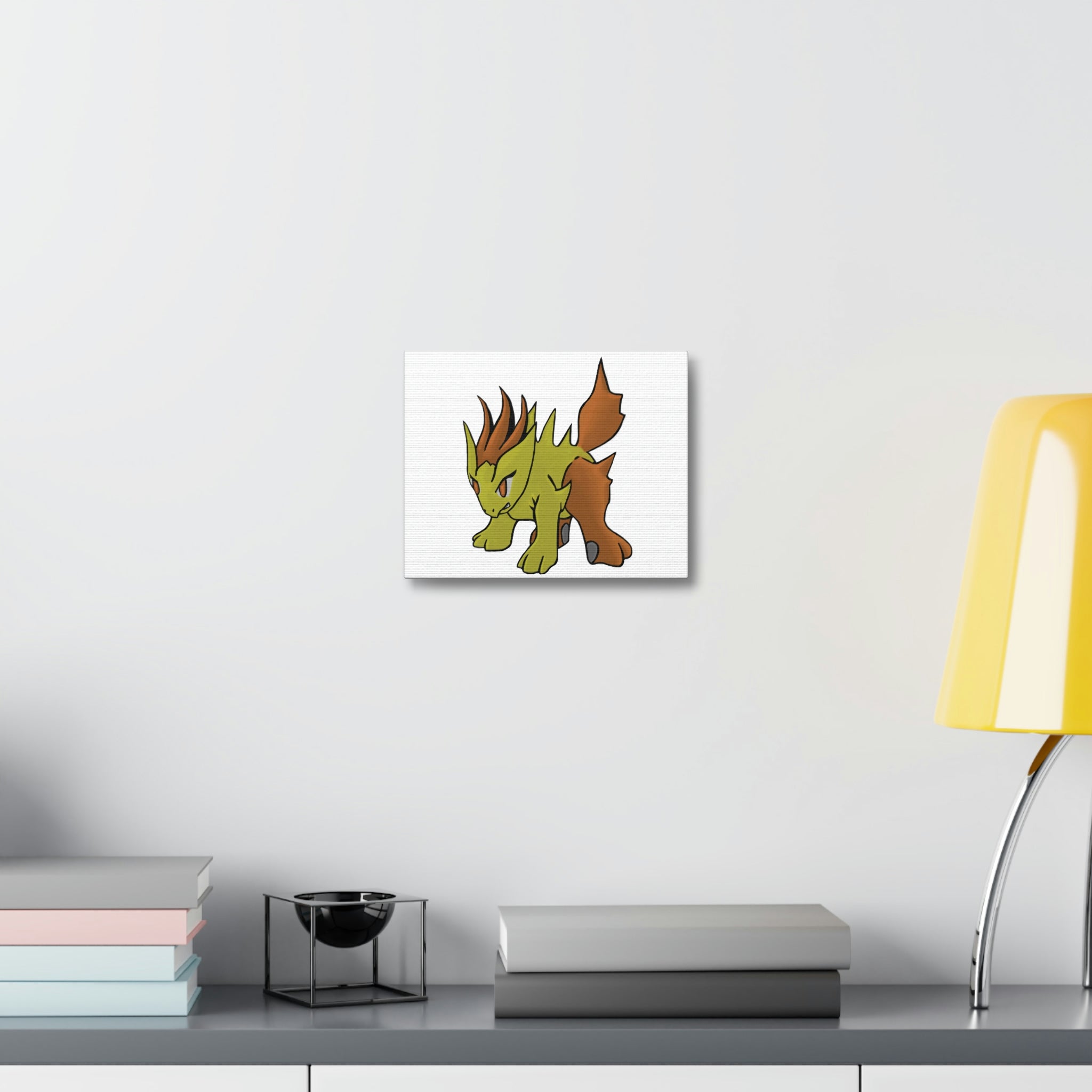 Hedgpoint Stretched Canvas featuring vibrant colors and detailed image, elegantly stretched over a sturdy wooden frame, ideal for indoor decoration.