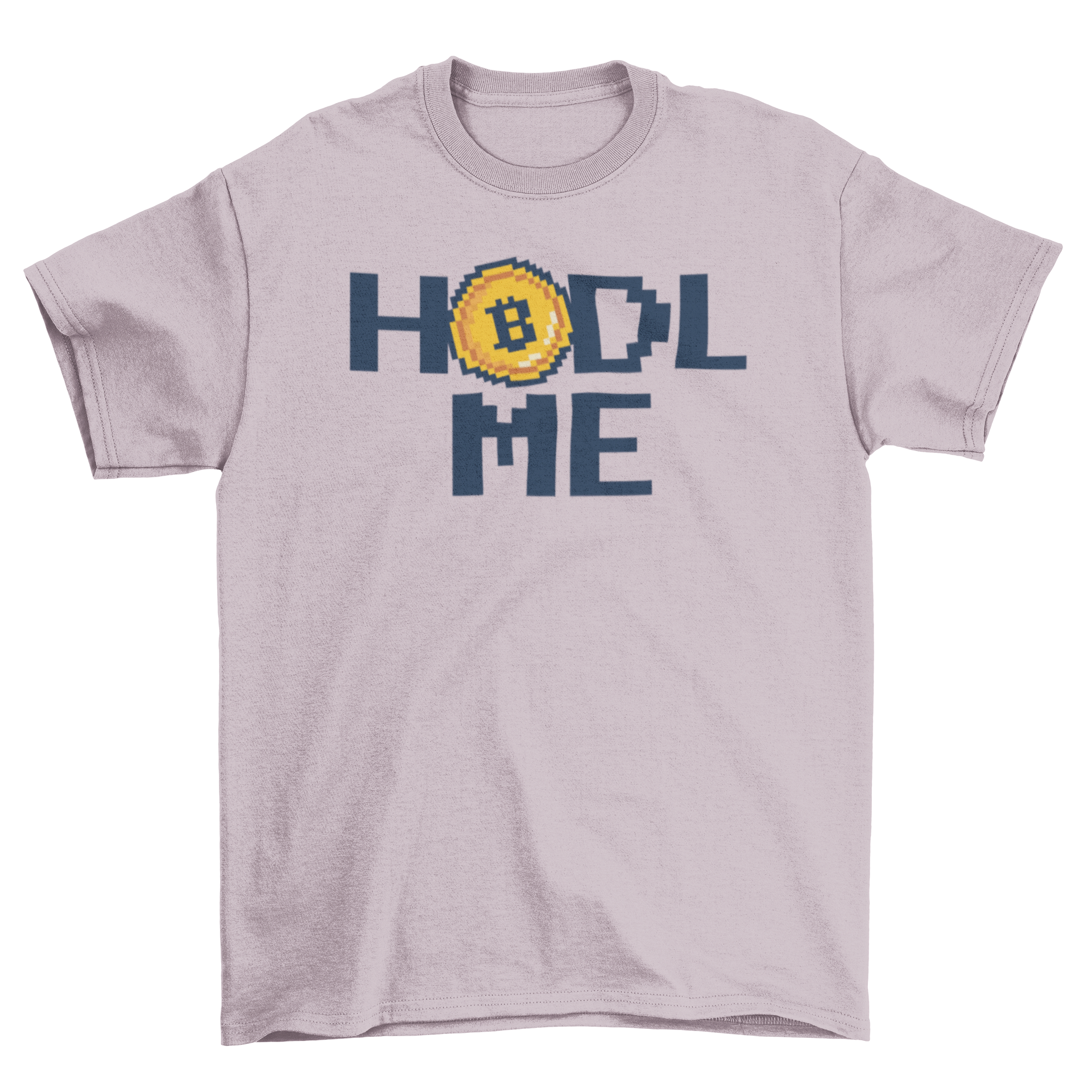 Hodl me cryptocurrency t-shirt featuring a stylish design with the quote 'Hodl me' and a cryptocurrency icon.