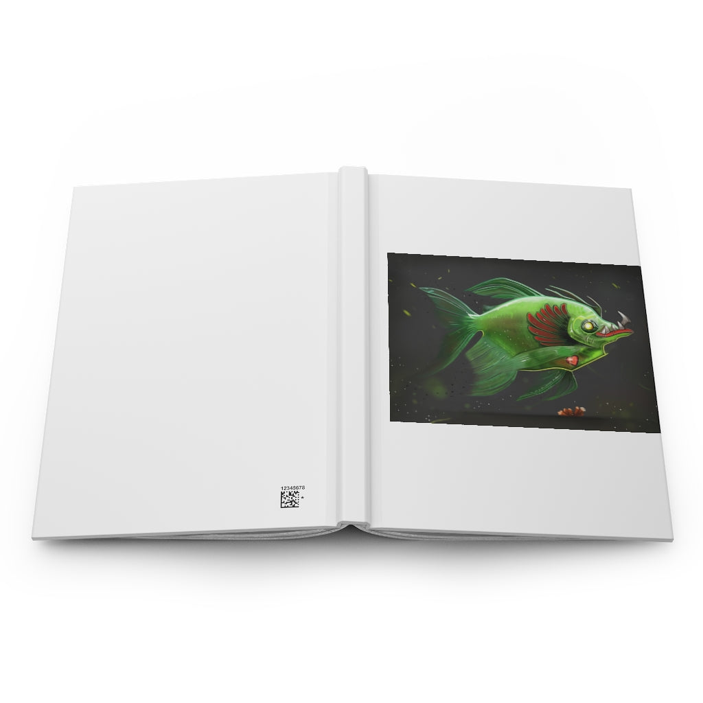 Hook Lung Jaw Hardcover Journal with matte finish, customizable covers, and lined pages, ideal for personal journaling.