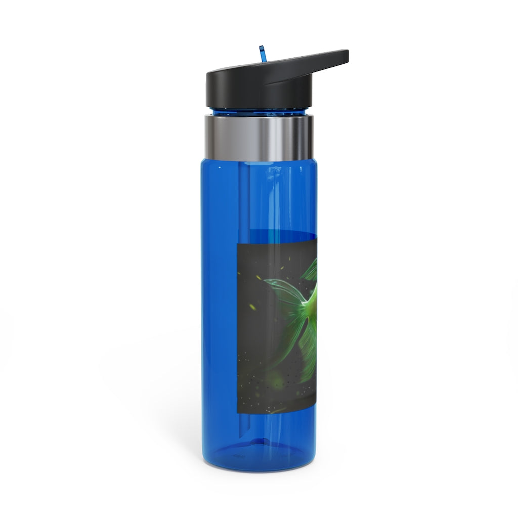 Hook Lung Jaw Kensington Tritan™ Sport Bottle in vibrant colors with a carabiner hook and straw lid, showcasing its sleek design.