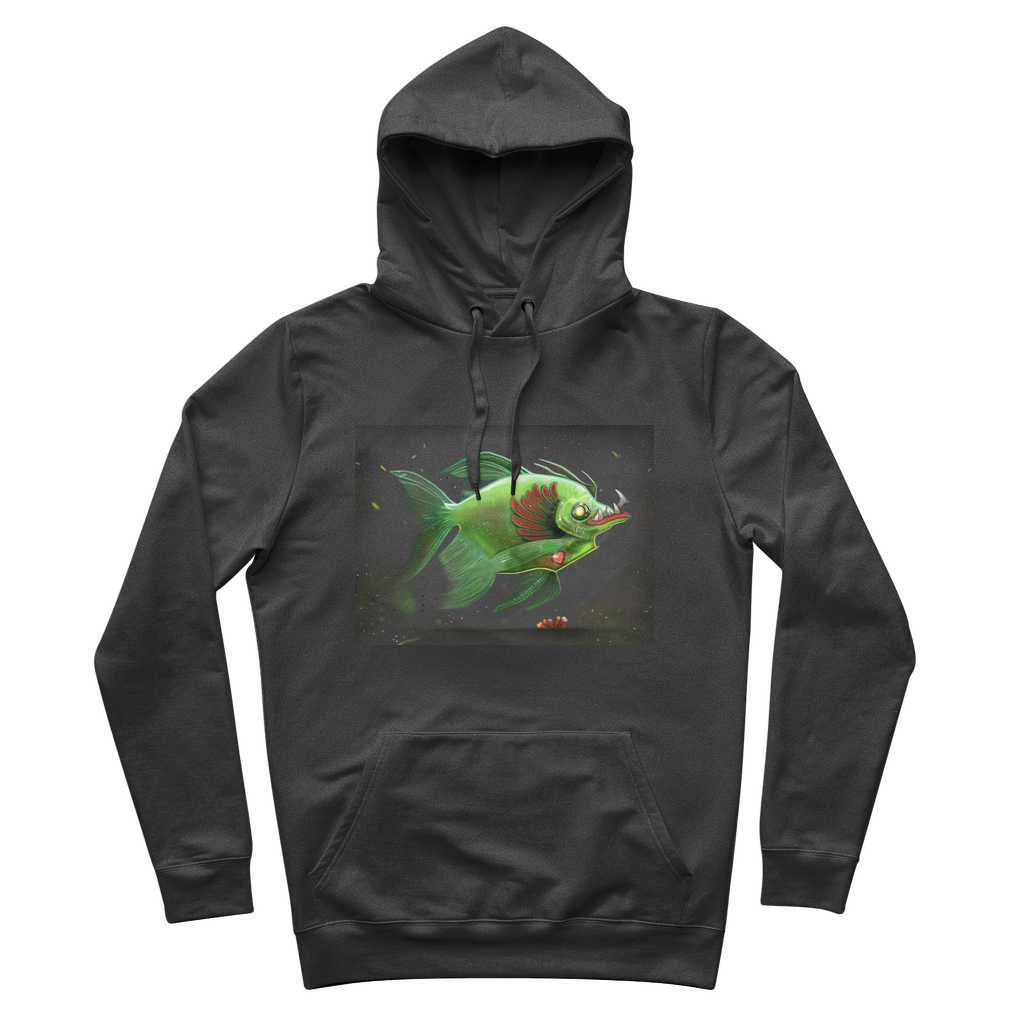 Hook Lung Jaw Premium Adult Hoodie in various colors with adjustable hood and kangaroo pocket.