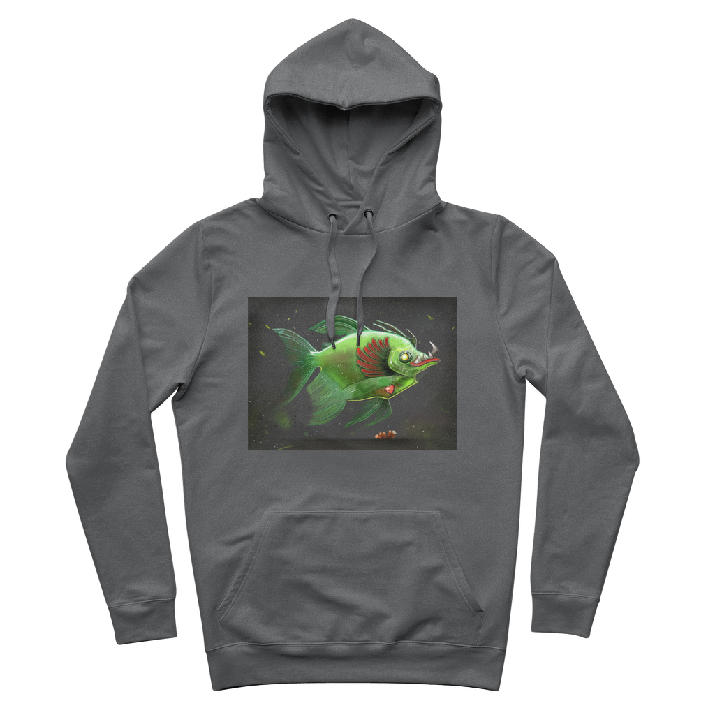 Hook Lung Jaw Premium Adult Hoodie in various colors with adjustable hood and kangaroo pocket.