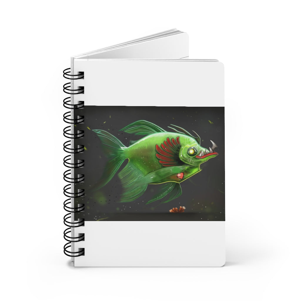 Hook Lung Jaw Spiral Bound Journal with glossy laminated cover and lined pages, perfect for writing and personalization.