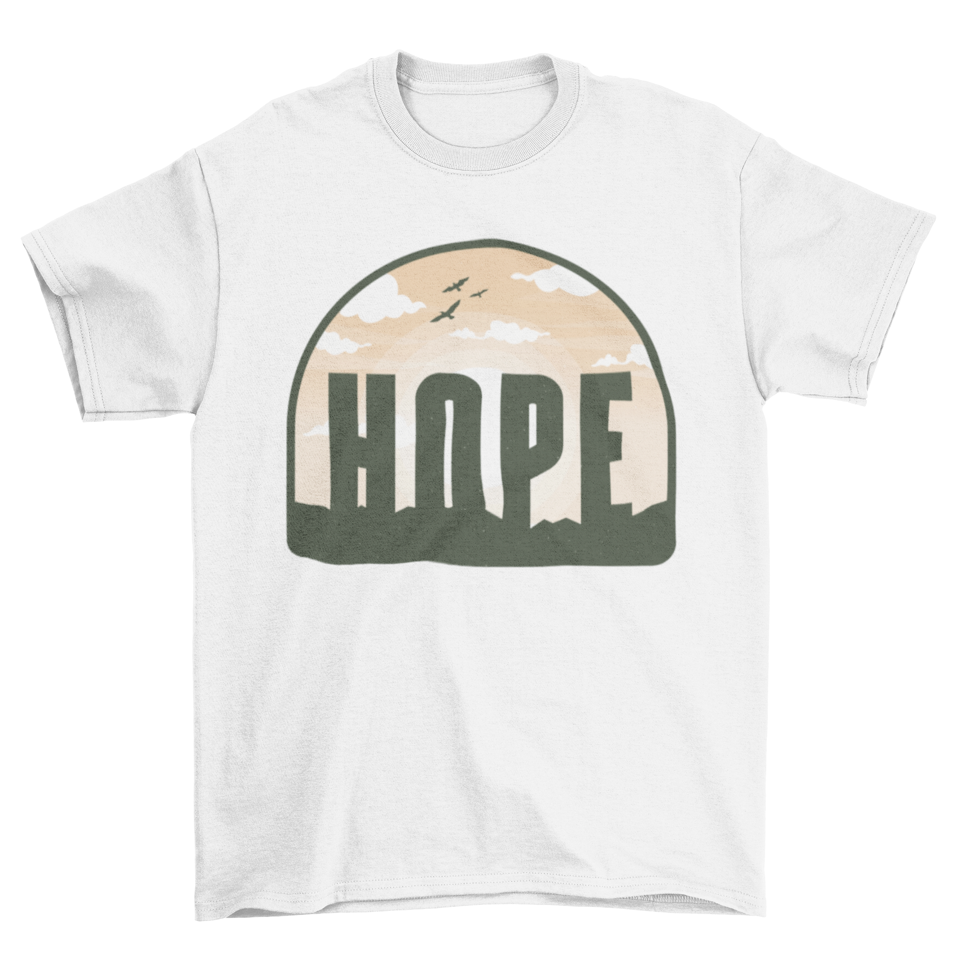 Hope Sky T-Shirt featuring the word 'Hope' in a stylish design, made from soft and breathable fabric.