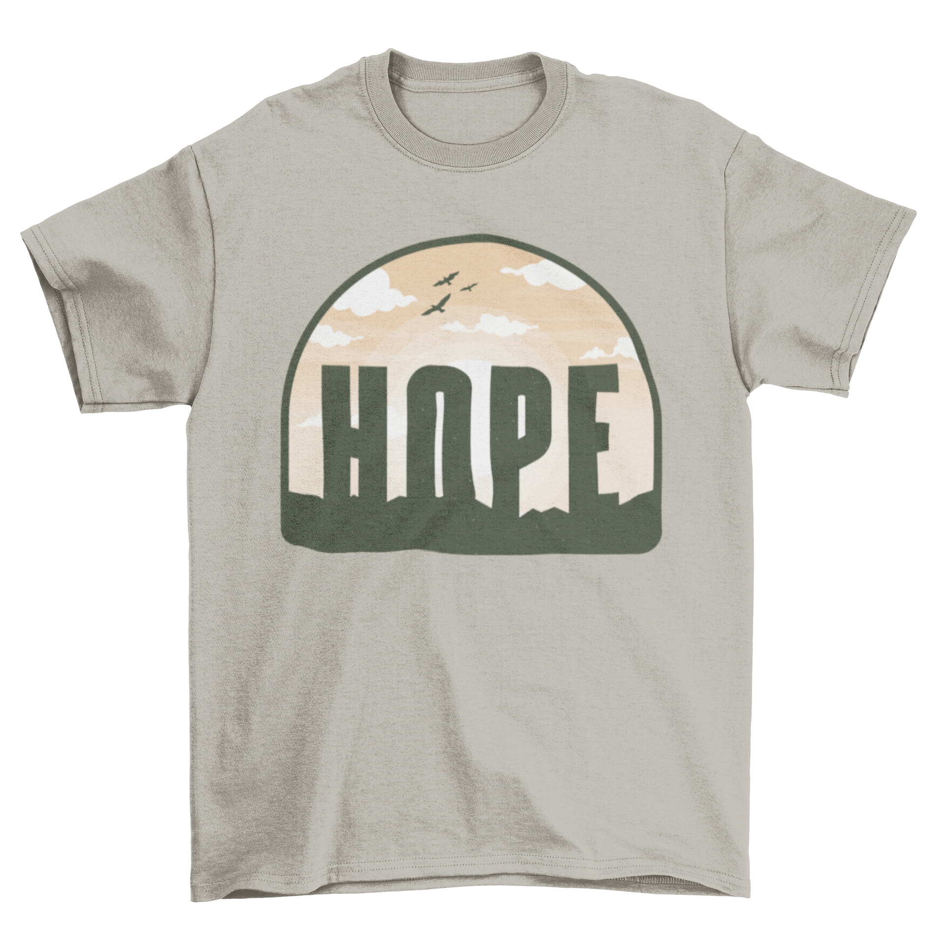 Hope Sky T-Shirt featuring the word 'Hope' in a stylish design, made from soft and breathable fabric.