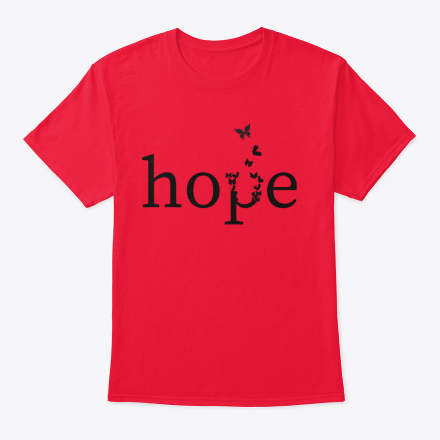 Hope Vector Typograph motivational word illustration print design on a soft cotton fabric, showcasing vibrant colors and an inspiring message.