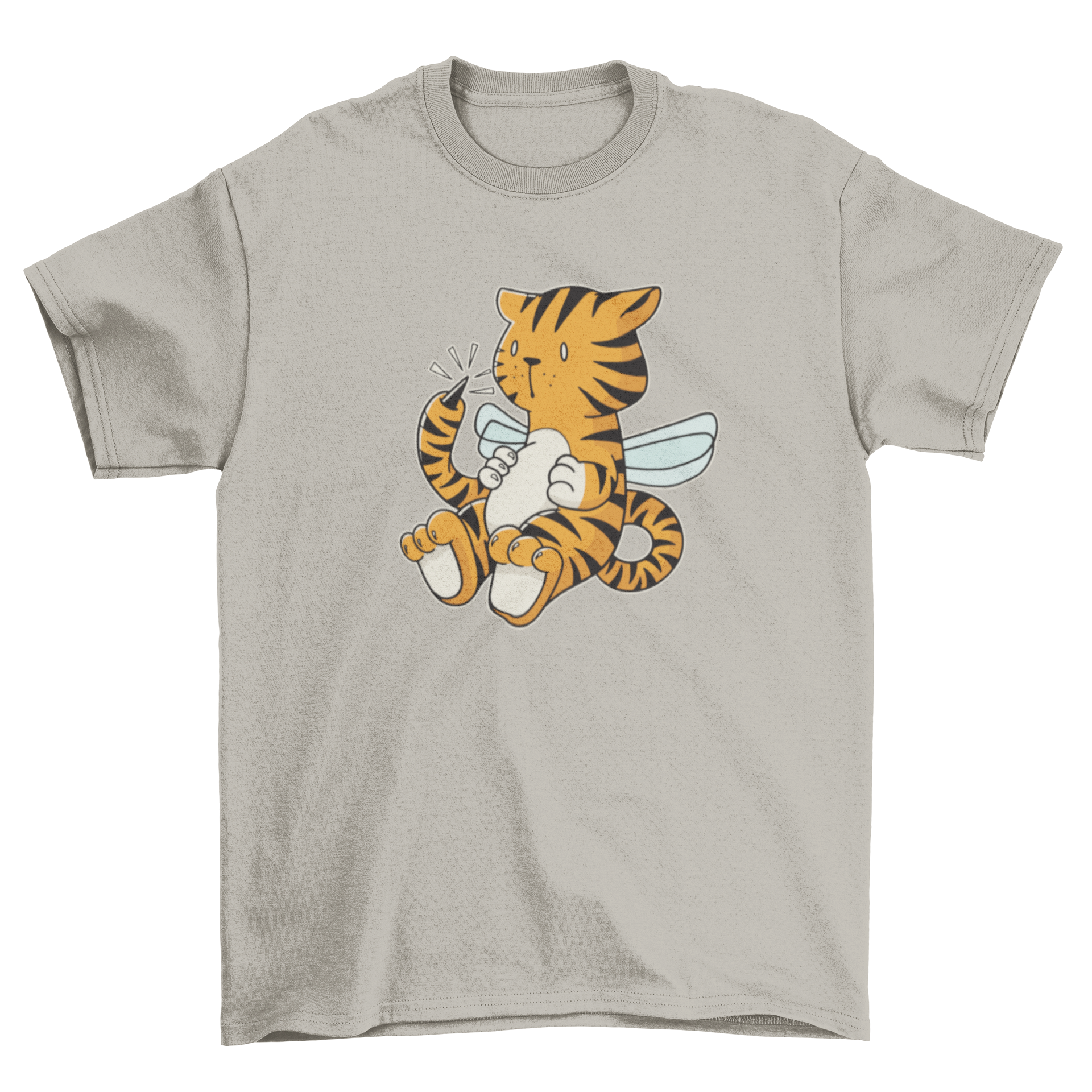 Hornet Tiger T-Shirt featuring a creative hybrid design of a tiger and hornet.