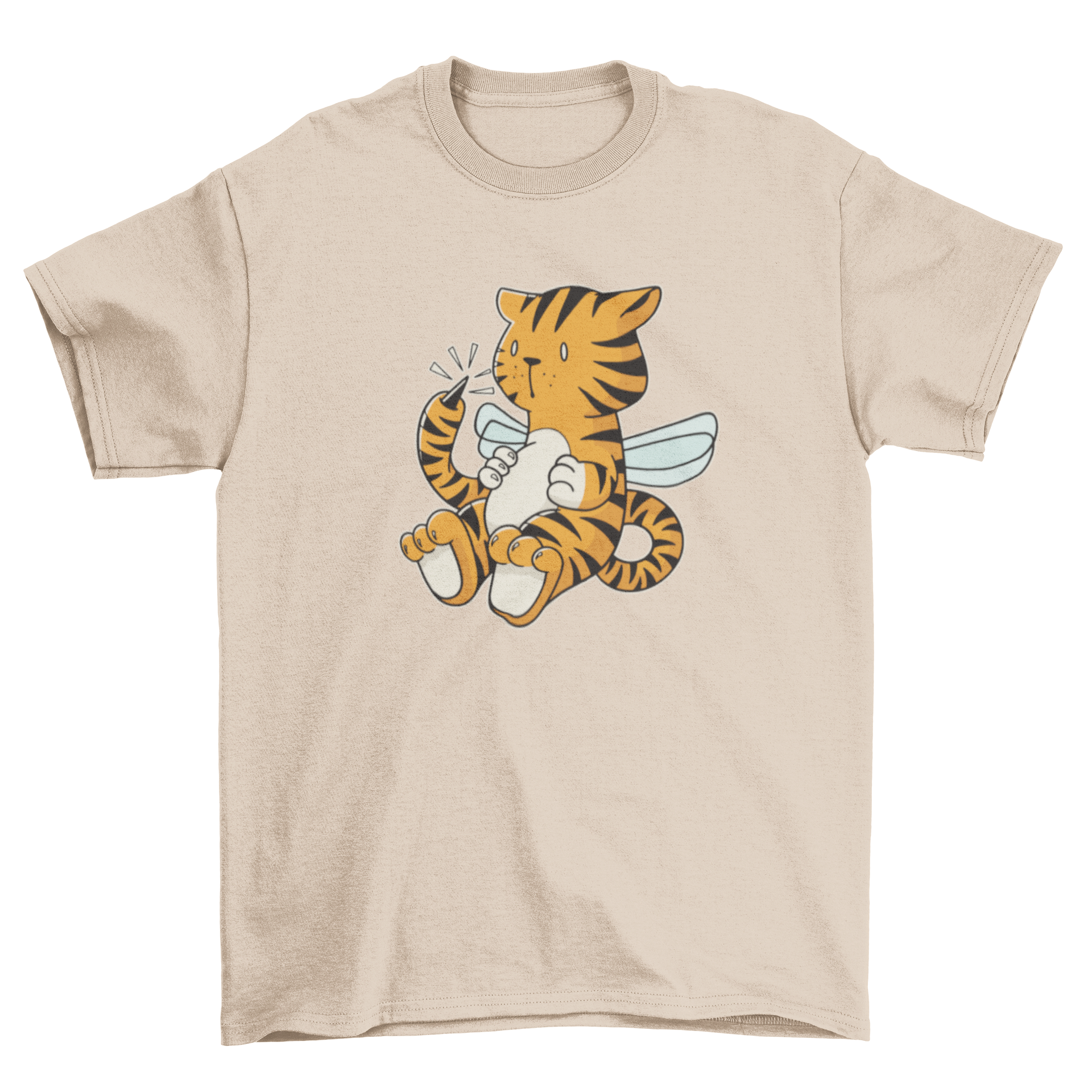 Hornet Tiger T-Shirt featuring a creative hybrid design of a tiger and hornet.