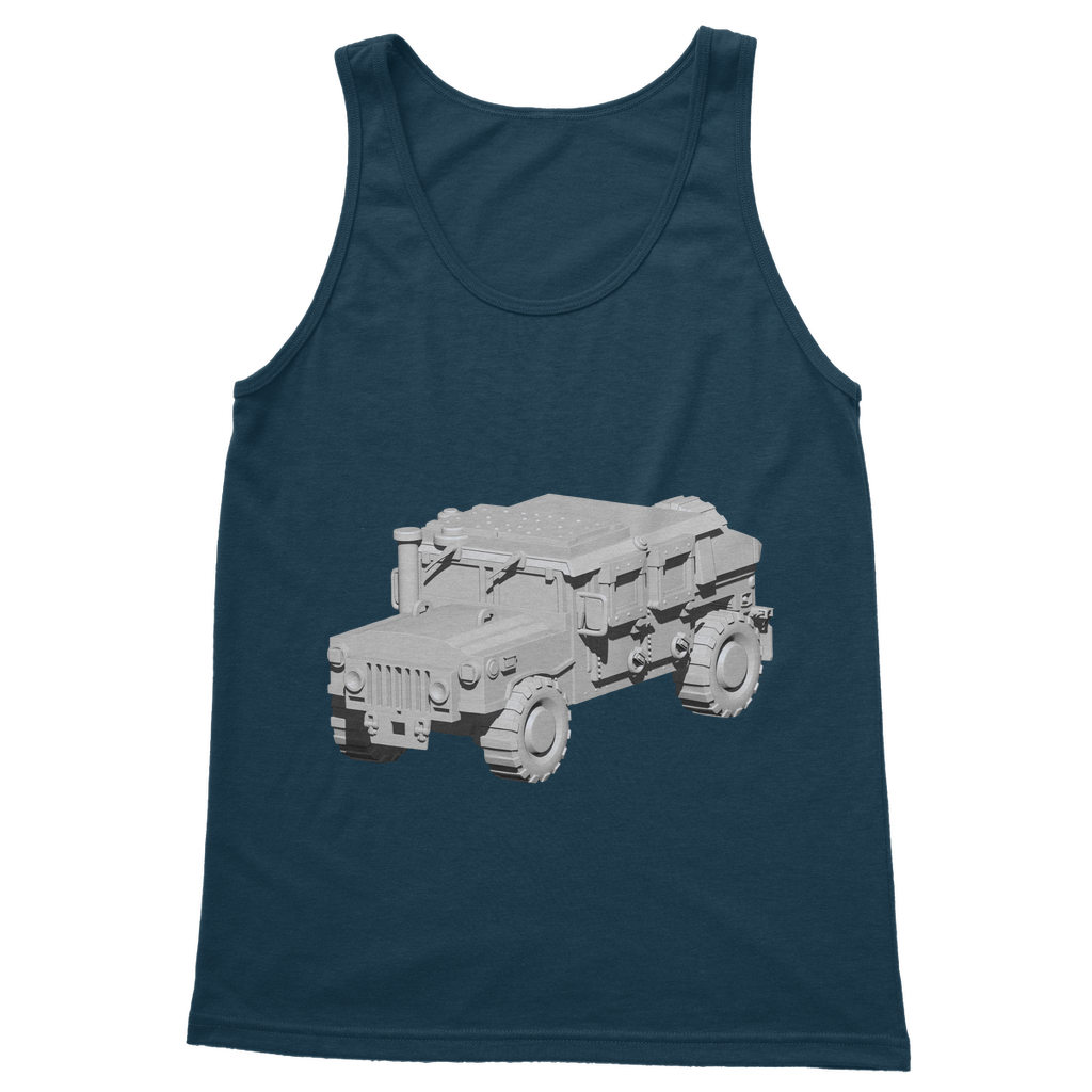 Hummer Vehicle Classic Adult Vest Top in various colors, showcasing its unisex design and comfortable fit.