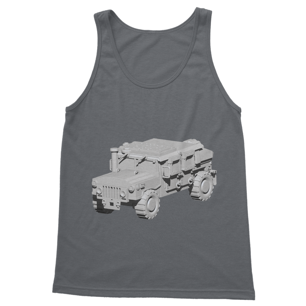 Hummer Vehicle Classic Adult Vest Top in various colors, showcasing its unisex design and comfortable fit.