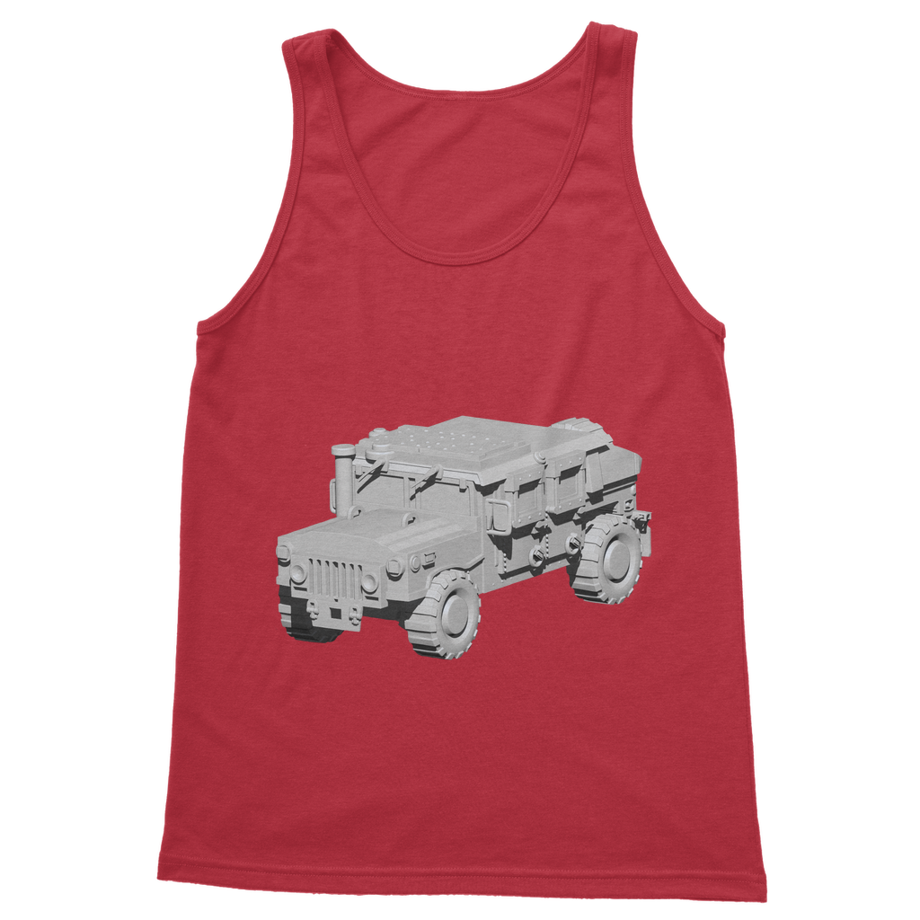 Hummer Vehicle Classic Adult Vest Top in various colors, showcasing its unisex design and comfortable fit.