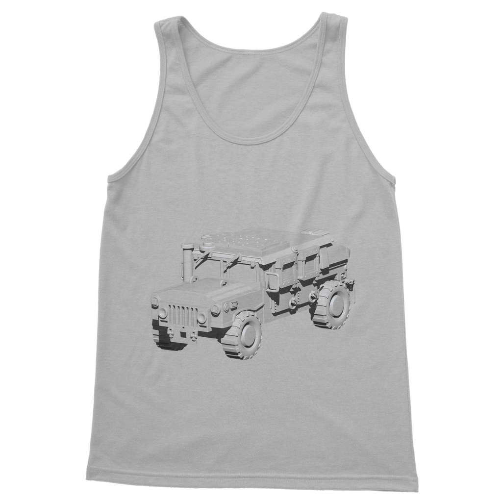 Hummer Vehicle Classic Adult Vest Top in various colors, showcasing its unisex design and comfortable fit.