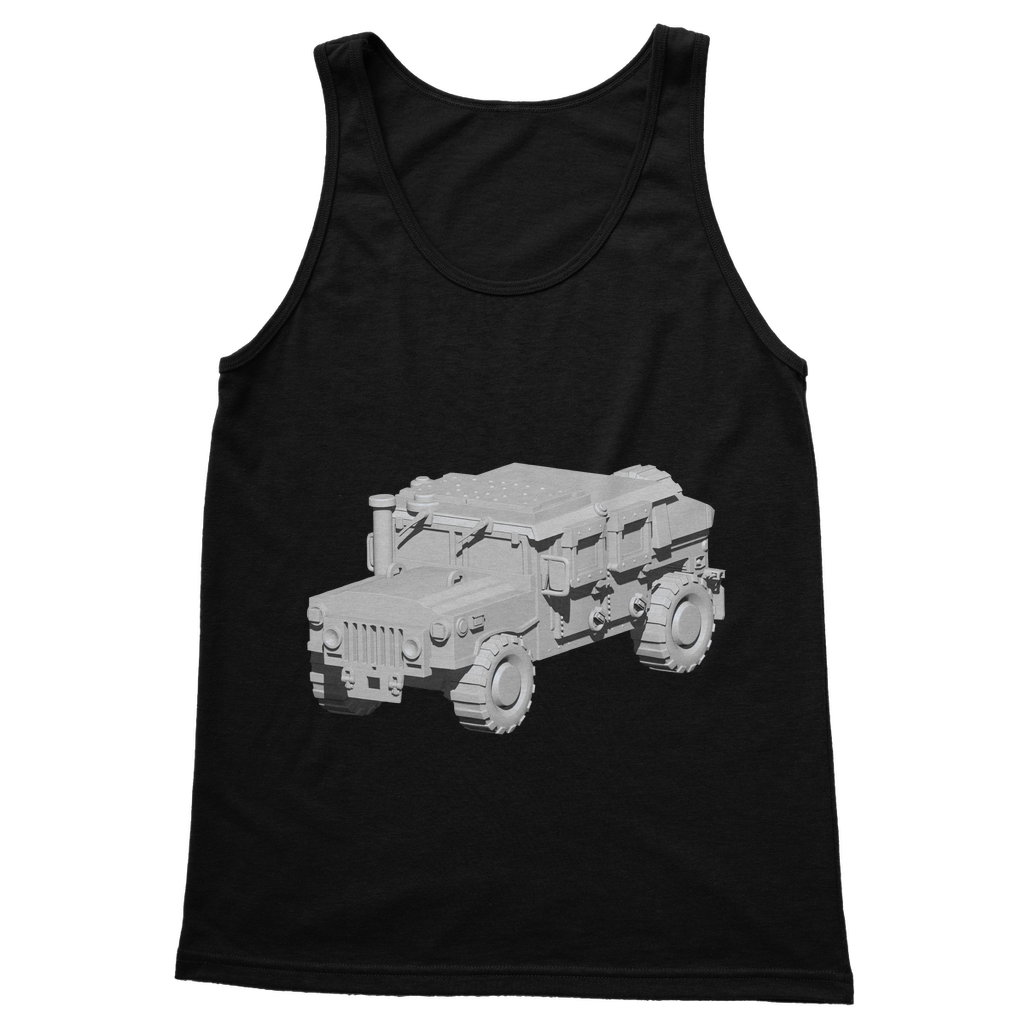 Hummer Vehicle Classic Adult Vest Top in various colors, showcasing its unisex design and comfortable fit.