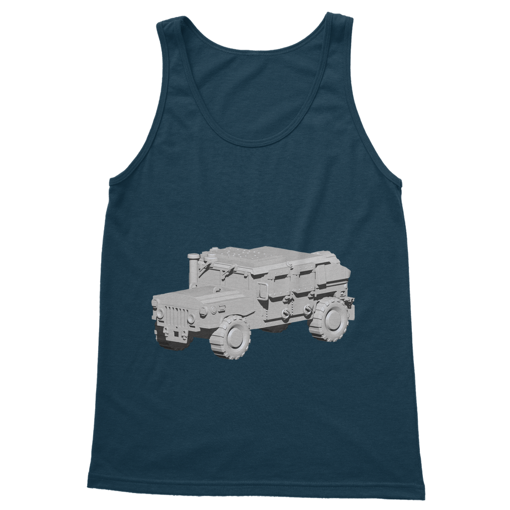 Hummer Vehicle Classic Adult Vest Top in various colors, showcasing its unisex design and comfortable fit.