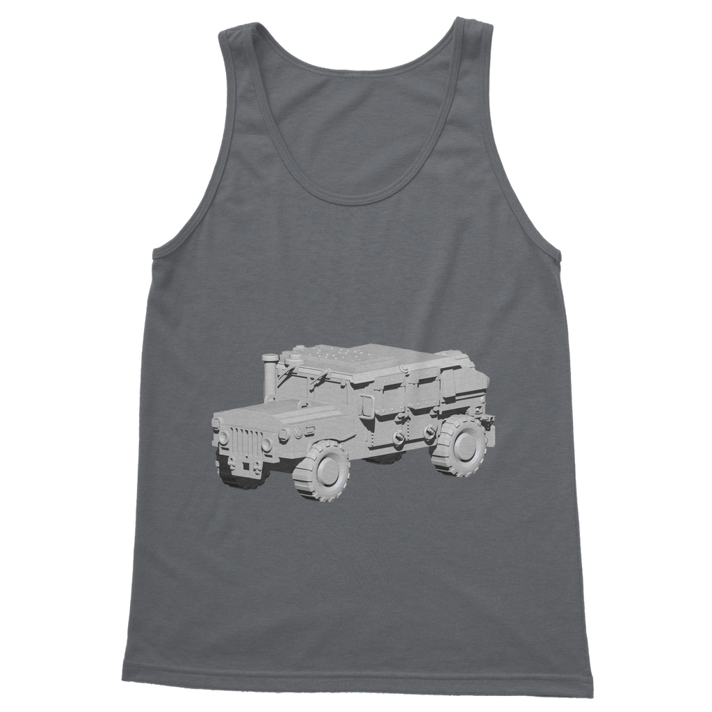 Hummer Vehicle Classic Adult Vest Top in various colors, showcasing its unisex design and comfortable fit.