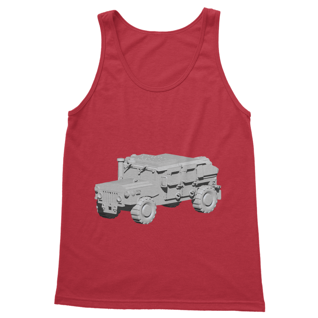 Hummer Vehicle Classic Adult Vest Top in various colors, showcasing its unisex design and comfortable fit.