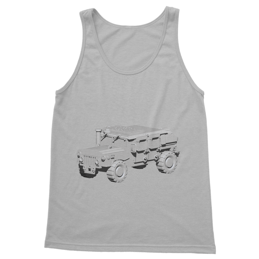 Hummer Vehicle Classic Adult Vest Top in various colors, showcasing its unisex design and comfortable fit.