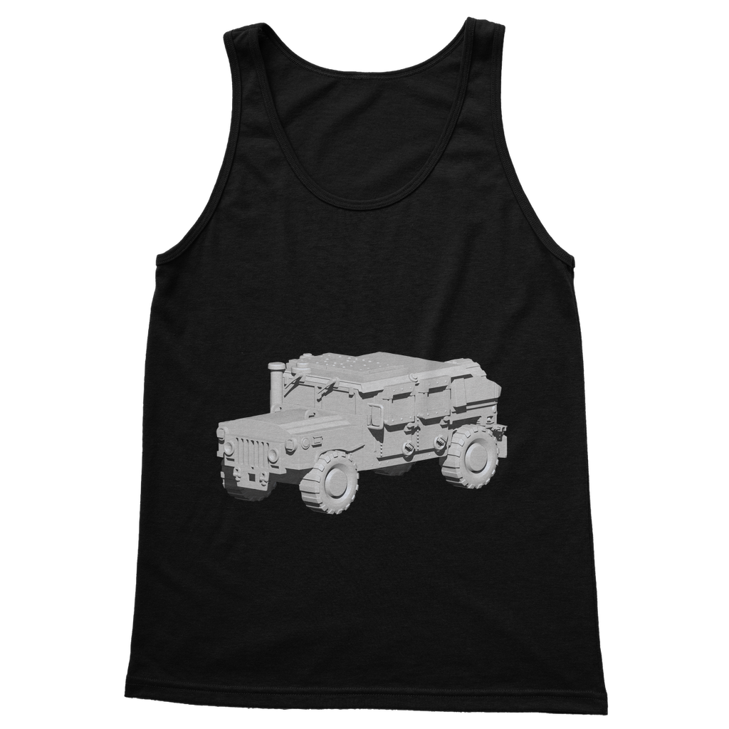 Hummer Vehicle Classic Adult Vest Top in various colors, showcasing its unisex design and comfortable fit.