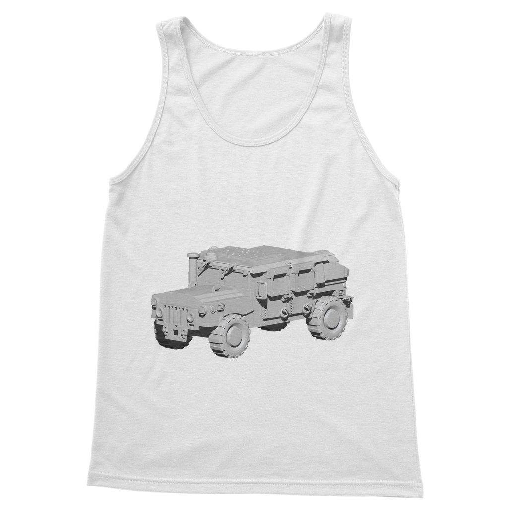 Hummer Vehicle Classic Adult Vest Top in various colors, showcasing its unisex design and comfortable fit.