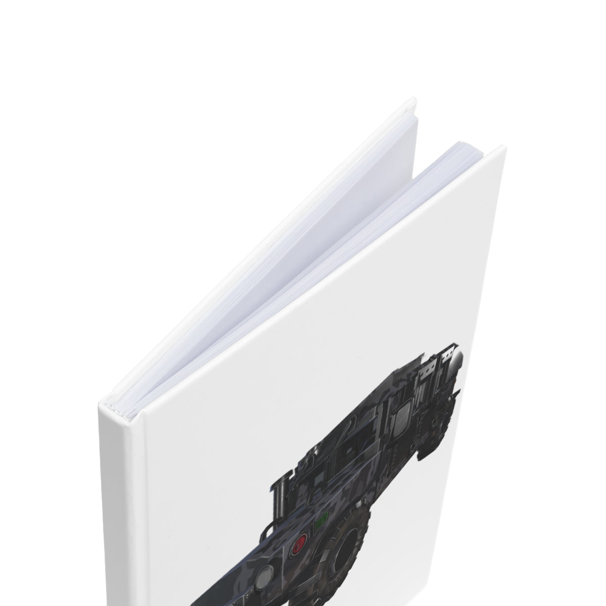 A5 Hummer Vehicle Hardcover Journal with full wraparound print and durable case-wrap binding, featuring 128 single-ruled or blank pages.