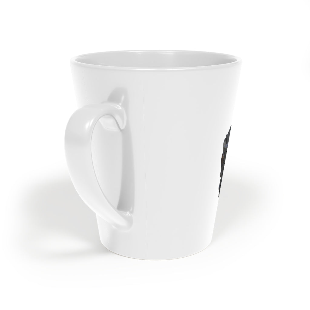 Hummer Vehicle Latte Mug, 12oz, featuring a durable white ceramic body and easy-grip handle.