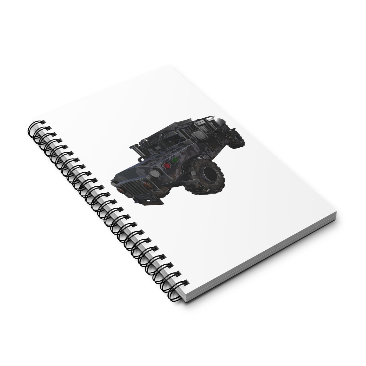 Hummer Vehicle Spiral Journal showcasing its stylish front cover and spiral binding, available in various styles.